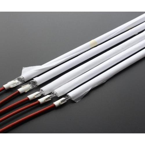 半镀白石英加热管